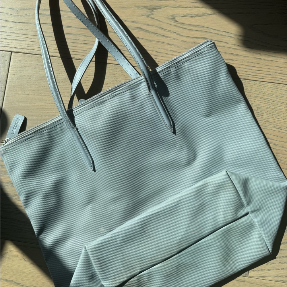 Lacoste Stylish Gray Tote Bag